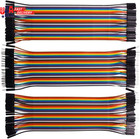 120pcs Multicolored Dupont Wire 40pin M f  40pin M m  40pin F f Breadboard Jumpe
