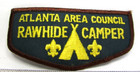 Vintage Rawhide Camper Flap Patch Atlanta Area Council Georgia Boy Scouts Bsa