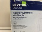 Leviton Decora 600-watt Single-pole 3way Universal Rocker Slide Dimmer White 3pk