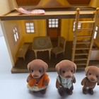 Calico Critters Cozy Cottage Starter Home Red Roof House Dogs Rabbit Furniture
