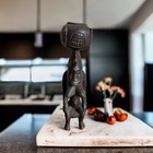Vintage Wood Sculpture Hand-carved African Women  Vintage  Tribal Fertility