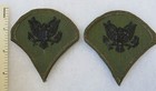 Pair 1960s Us Army Vietnam Spec-4 Subdued Jungle Patches Specialist E-4 Original