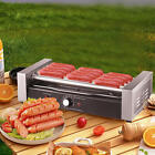 Hot Dog Roller Machine Stainless Steel 18 Hot Dog 7 Roller Grill Cooker W cover