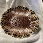 Decorative Ceramic Bowl With Textured Animal Print Design