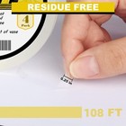 4 Packs Clear Floral Tape 1 4  Waterproof For Bouquets   Flower Arrangements 
