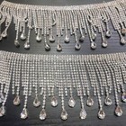 10cm Diamante Trimming Tassels Fringe Crystal Sewing Diy Craft Chain Accessories
