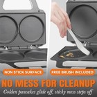 Sugarwhisk 4 Inch Double Mini Pancakes Maker Machine  Arepa Maker  Electric Panc
