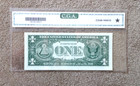1957 B  1 One Dollar Silver Certificate X a Block   Gem Unc 65   Fr-1621