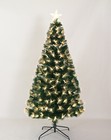 6 Ft Christmas Tree W warm Fiber Lights 3 Modes Indoor Only