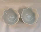 Vintage Rare Set Of Porcelain Egg Cups Lotus Design China