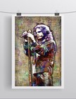 Jim Morrison Of The Doors 12x18in Poster  The Doors Tribute Art Free Shipping
