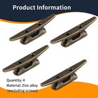 2x boat Dock Cleat 4 Inch For Mooring Boat Bronze Host Cast Iron Suitable6642