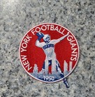 New York Giants Vintage Round Style Patch  Embroidered  Iron On Backing  3 x3 