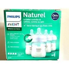 Philips Avent Clear Glass Baby Bottles W  Natural Response Nipple 4oz 4 Pack New