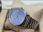 Seiko 5 Automatic Stainless Steel Watch     Light Blue Dial  Day-date Display