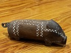 Vintage Massim Hand Carved Wood Pig Figurine Papua New Guinea Tribal Art 10 
