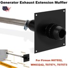 For Firman Honda Generator Exhaust Extension Silencer Kit With Adapter Muffler