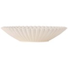 Off White Tabletop Decorative Ribbon Design Bowl