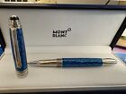 Montblanc Meisterstuck Classique Luxury Rollerball Pen Blue New With Box