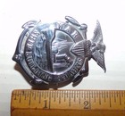 Vintage United States Ww1 War Service Ship Building Badge Solid Back  709