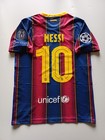 Fc Barcelona 2020 2021 Messi  10 Home Soccer Jersey Champions League  medium 