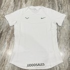 Nike Rafael Nadal Custom Player Pe Issued Tennis Shirt White Green Fd5407-100