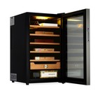3 In 1 Electric Cigar Humidor Cabinet 70l Cedar Cigar Box Temp Control Led Light