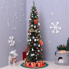 6ft Tall Slim Noble Unlit Artificial Christmas Xmas Tree With Realistic Branches