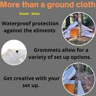 7 X 3 Ft  Tyvek Tarp - Ground Sheet - Tent Footprint W  Grommeted Corners
