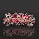 Rhinestone Hair Clip - Sparkly Crystal Floral Accessory For Women s Hairstyling