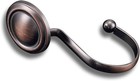 Oil Rubbed Bronze Shower Curtain Hooks - Set Of 12 Rustproof Rings New