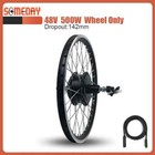 36v 48v 500w Brushless Rear Cassette Wheel Hub Motor E-bicycle Conversion Kit