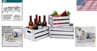 Rustic White Decorative Wooden Crates - Perfect For Weddings   Home Decor