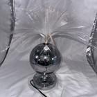 Vtg Mid Century Silver Fiber Optic Table Lamp