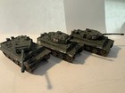 Ww2 Diecast 3x German Tiger Tank Lot  Approx 1 100   15mm Flames Of War 