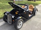 2024 Black California Roadster Golf Cart 4 Passenger Seat Fast Luxury Lithium