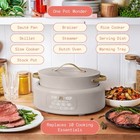 Beautiful 10 In 1  6 Qt Electric Multi-cooker  Porcini Taupe By Drew Barrymore