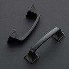 30 Pack Solid 3 Inch Square Foot Arch Pulls Kitchen Cabinet Handles Matte Black