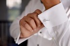 New Silver Masonic Gavel Shape Cufflinks With Sq   Compass