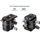 Leofoto G2 Gear Head 3 In 1 Panoramic Geared Ball Head Tripod Head   10   Bk