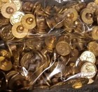 100 Total  50 Pair  New Colt 1911 Gold Pistol Grip Medallions 