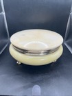 Vintage Shiseido Body Powder Fantasy Pot Jar Case With Hinged Lid And Puff- Read