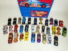1997 Hot Wheels Storage Case With 32 Vintage Hot Wheels Cars  1970s-1999  Lot