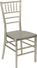  10 Pack  Champagne Resin Chiavari Chair With Free Seat Cushion - Banquet Chair