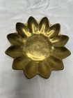 Vintage Mid Century Modern Brass Flower Trinket Dish Mcm