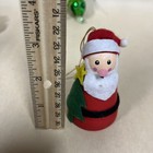 Lot Of 4 Vintage Christmas Ornaments Santa   Snowman