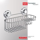 Hasko Suction Cup Shower Caddy Basket For Shampoo Shower Suction Shelf Organi   