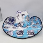 Bud Light Seltzer Cowboy Hat Beer Box Cardboard - New With Tags  One Size Adult