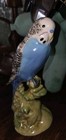 Beswick Vintage Porcelain Blue Perched Budgie Figurine No 1217