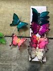12 Feather Monarch Butterflies Bright Assorted 3inch Artificial Butterfly Crafts